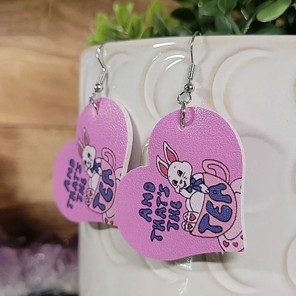 Spill the Tea Drop Earrings - Picture 5 of 6